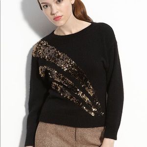 Marc Jacobs Quad black wool blend sequin sweater